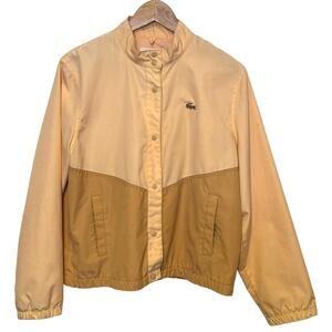 Lacoste Vintage Made in Taiwan Izod Alligator Snap Up Jacket
